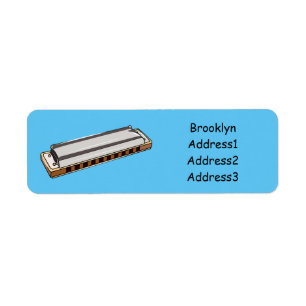 Harmonica Cartoon Illustration