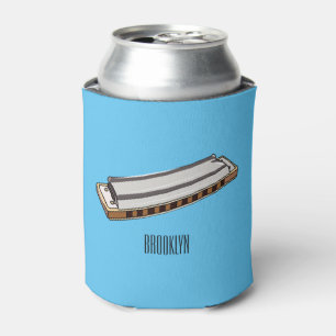 Harmonica Cartoon Illustration Dosenkühler
