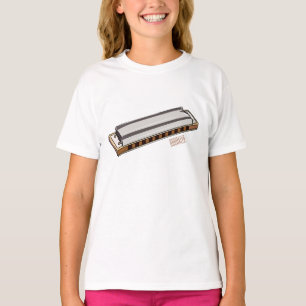 Harmonica Cartoon Illustration T-Shirt