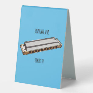 Harmonica Cartoon Illustration Tischaufsteller