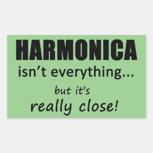 Harmonica ist nicht alles rechteckige Aufkleber