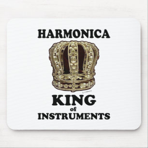Harmonica King of Instruments Mousepad