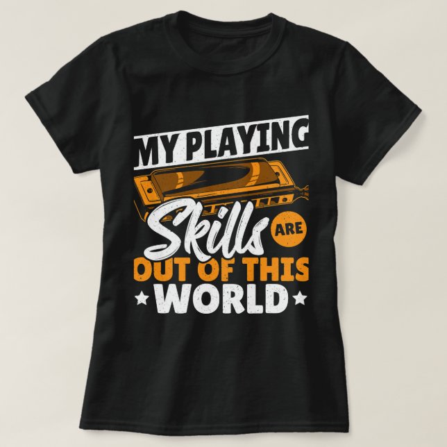 Harmonica Lover Harmonica ist Smart Harmoni T-Shirt (Design vorne)
