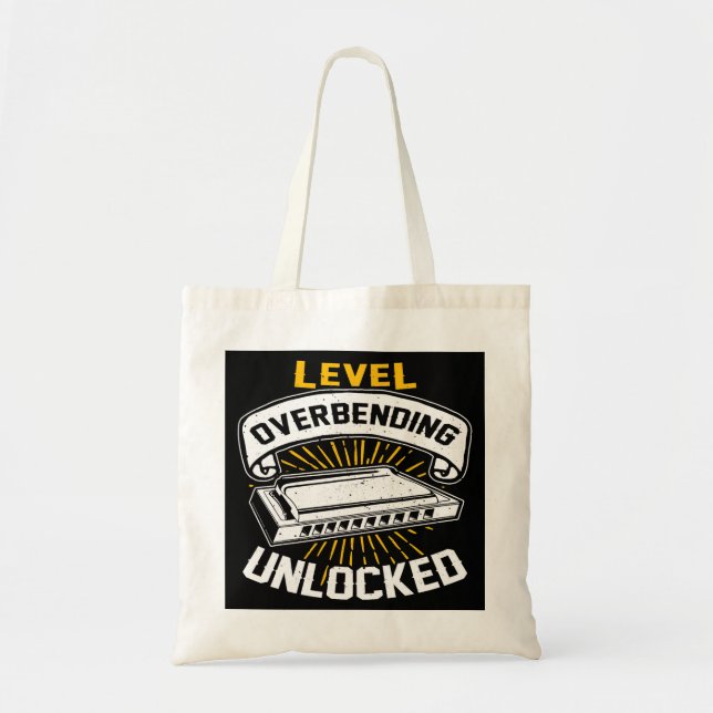 Harmonica Lover Level Overbiby Unlock Reed Mu Tragetasche (Vorne)