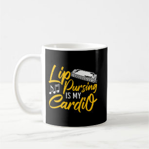 Harmonica Lover Lip Pursing ist mein Cardio Harmon Kaffeetasse