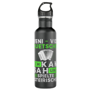 Harmonica Lover Veni Vidi Squeezy Steirische Harmo Edelstahlflasche