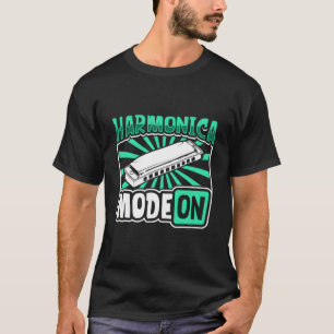 Harmonica-Modus Ein Harmonica-Spieler T-Shirt