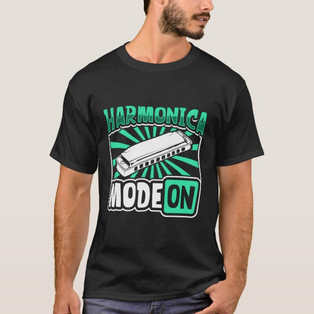 Harmonica-Modus für den Harmonica-Player T-Shirt (Vorderseite)