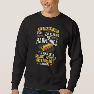Harmonica Musikinstrument Mundorgel Harmonica Sweatshirt