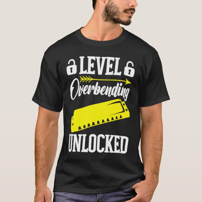 Harmonica Player Level entsperrt T-Shirt (Vorderseite)