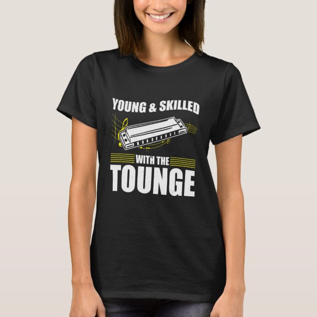 Harmonica Playing für Harmonica Player Harmonica T T-Shirt (Vorderseite)
