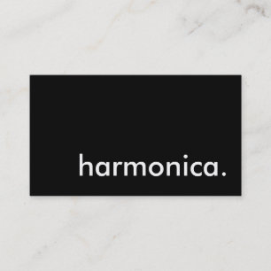 Harmonica. Visitenkarte