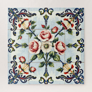harmonie dans le puzzle de roses