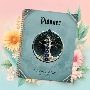 Harmonie dans turquoise, arbre mystique de la vie.