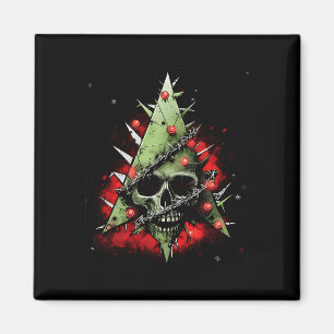 Harmonie der Kontraste Weihnachtsbaum trifft Punk- Magnet