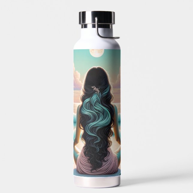 Harmonie der Meditation am Strand Trinkflasche (Links)