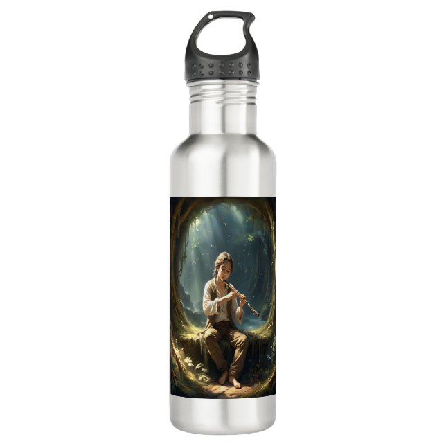Harmonie der Natur Edelstahlflasche (Vorderseite)