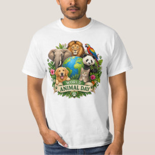 Harmonie der Wildnis: Welt-Tier-Tag-Feier T-Shirt