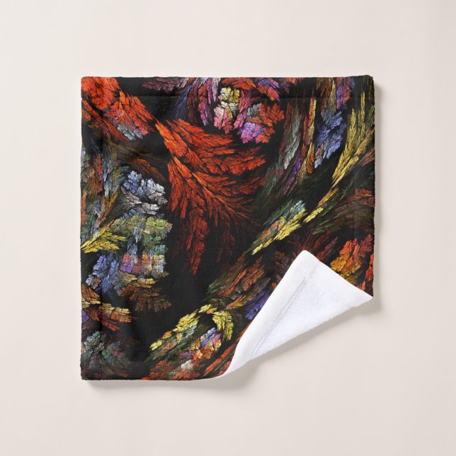 Harmonie des couleurs Art Abstrait (Gant de toilette)