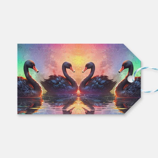 Harmonie des Wassers Geschenkanhänger (Vorderseite (Horizontal))