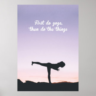 Harmonie durch Bewegung Poster