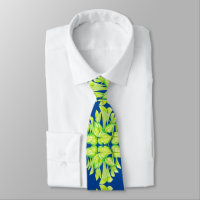 'Harmonie en vert' sur une Cravate