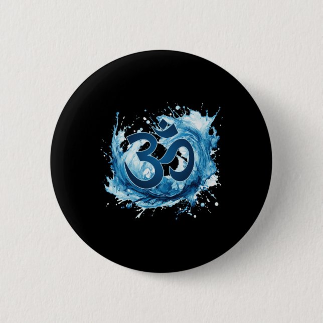 Harmonie entfesselt die energetische Om Wave Button (Vorderseite)