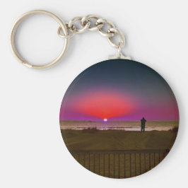 Harmonie finden in Balance Beach Sunrise Meditatio Schlüsselanhänger