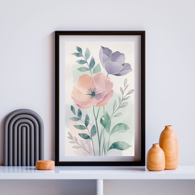 Harmonie Florale Élégante | Décoration Murale Bota (Créateur téléchargé)