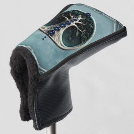 Harmonie im aquamarinen, Mystischer Baum des Leben Golf Headcover