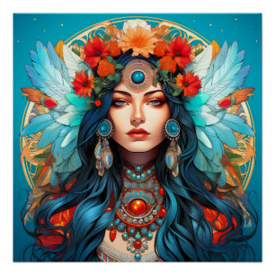 Harmonie im Kulturerbe - Jugendstil-Design Poster
