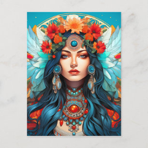 Harmonie im Kulturerbe - Jugendstil-Design Postkarte