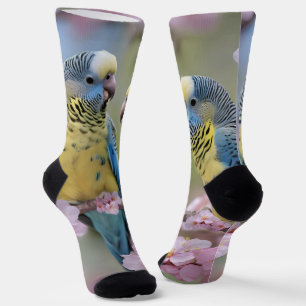 Harmonie in der Ferne: Blau und Gelb Socken