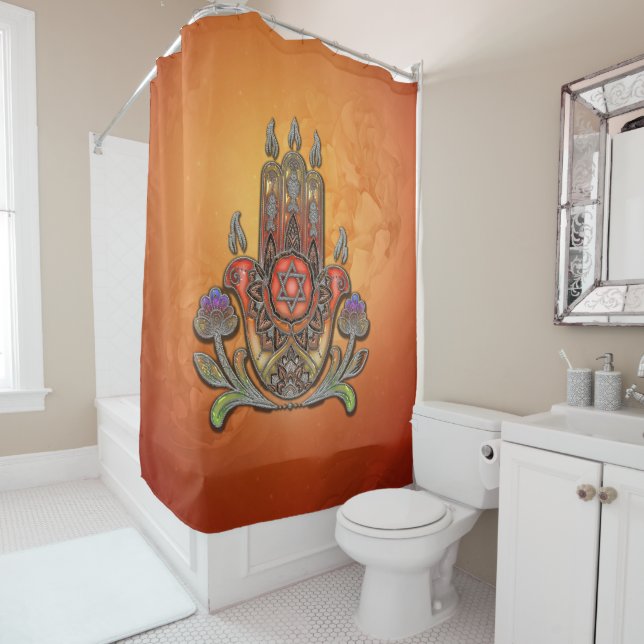 Harmonie in Farbe und Form Duschvorhang (Beispiel)