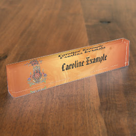 Harmonie in Farbe und Form Namensplakette