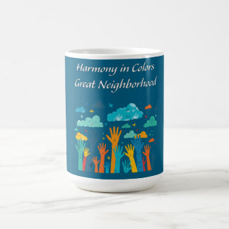"Harmonie in Farben: Großartige Nachbarschaft" Soz Kaffeetasse
