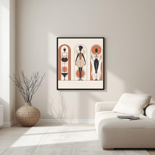 Harmonie in Form – Neutrale Abstrakte Komposition Poster