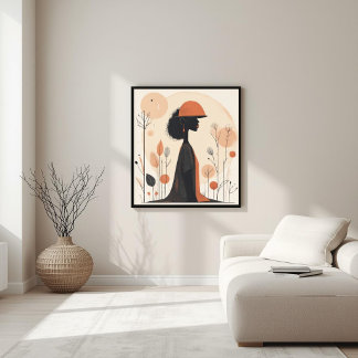 Harmonie in Form – Neutrale abstrakte Komposition  Poster