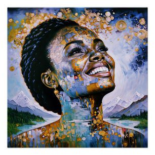 "Harmonie in Gold und Himmel"      Poster