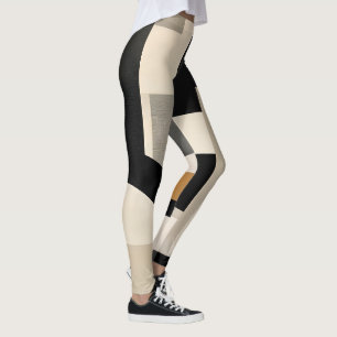 Harmonie in Schattierungen: Abstrakte Komposition Leggings