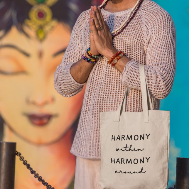 Harmonie innerhalb der Harmonie rund um Yoga-Medit Tragetasche (Shop now to carry the essence of harmony wherever you go!
)