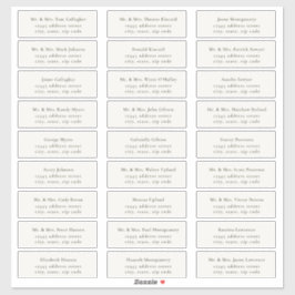 HARMONIE | Olive Green Guest Address Labels