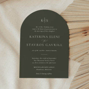 HARMONIE   Ölive Green Wedding Einladung