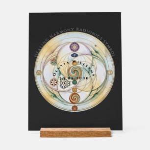 Harmonie-Radionik-Ritualkerze Acrylschild