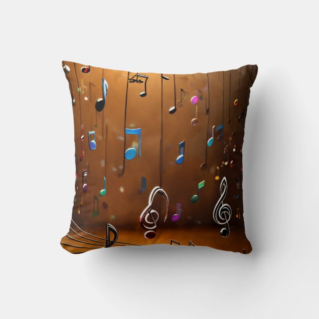 Harmonie rythmique : Musique Dancing Style Coussin (Recto)
