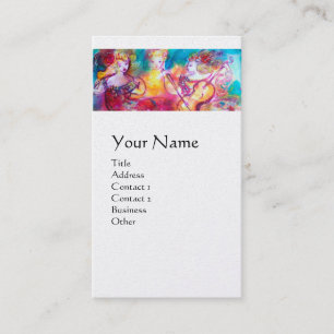 HARMONIE TRIO SPRING KONZERT MONOGRAM, Schwarze Pe Visitenkarte