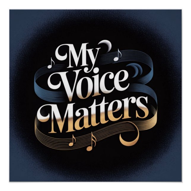 Harmonie von Courage: Meine Stimme ist wichtig Poster (Vorderseite)