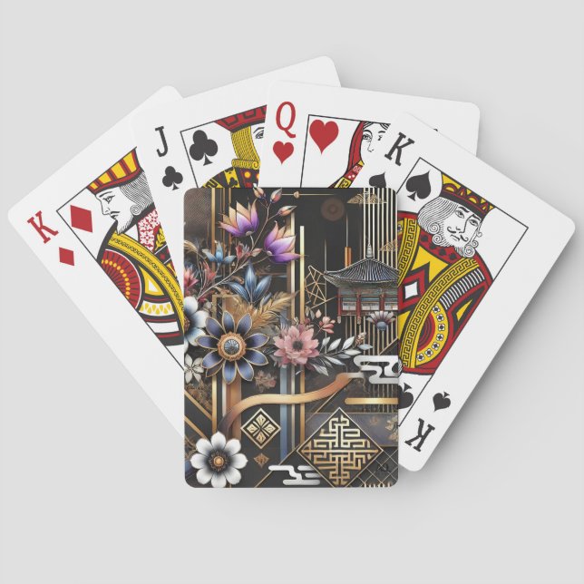 Harmonie von Erbe und Modernität Spielkarten (Rückseite)
