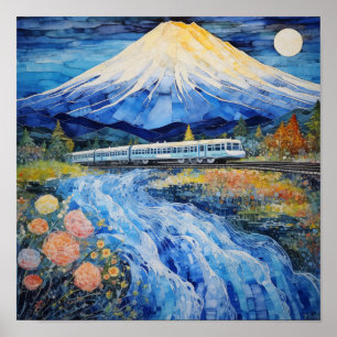 Harmonie von Natur und Geschwindigkeit, Fuji #1 Poster