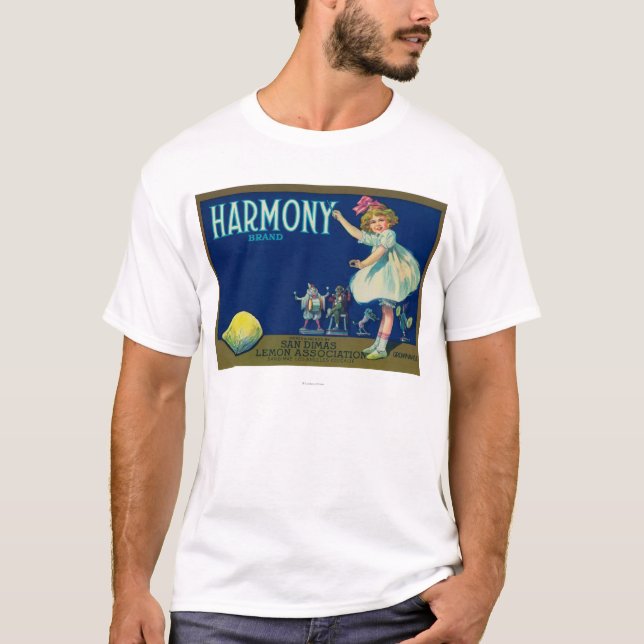 Harmonie-Zitrone LabelSan Dimas, CA T-Shirt (Vorderseite)